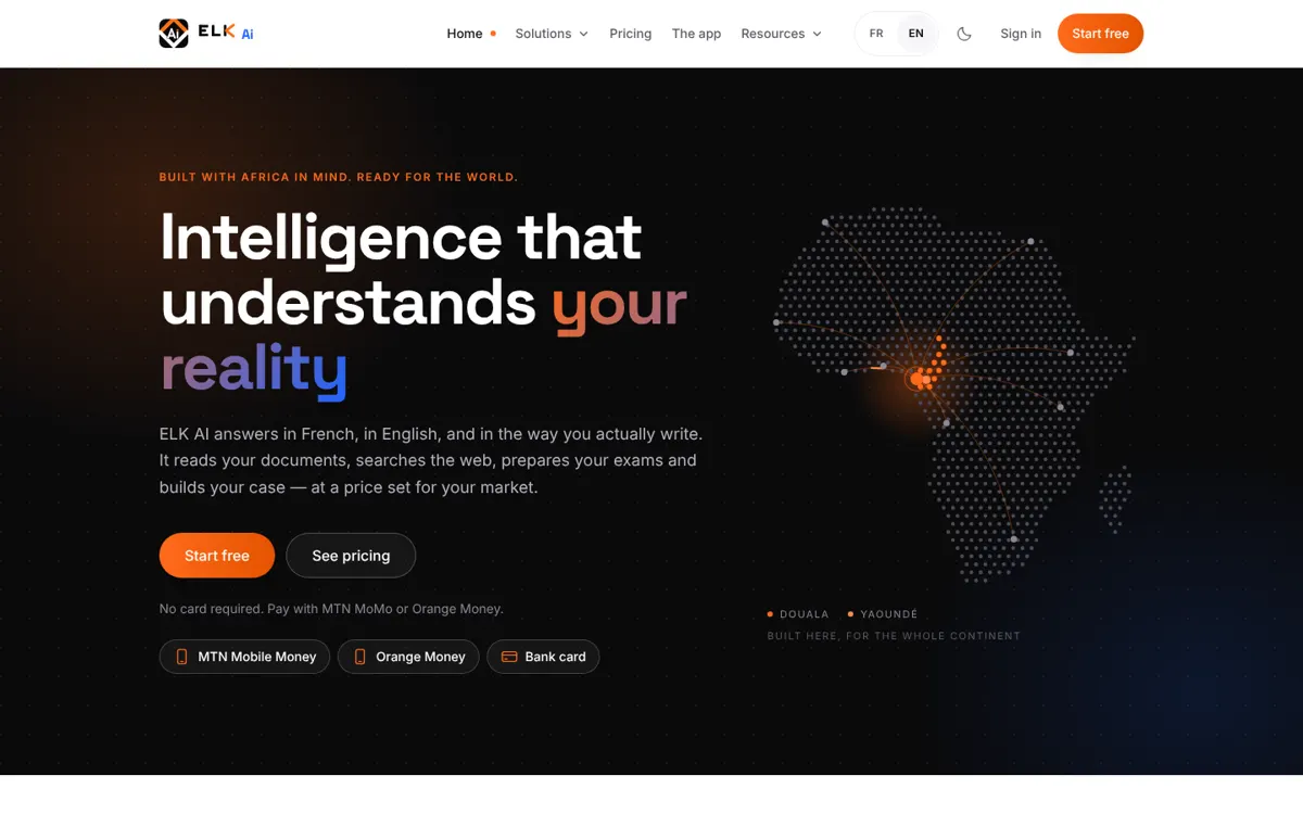 ELK AI: An AI assistant built for African users, payable by Mobile Money.